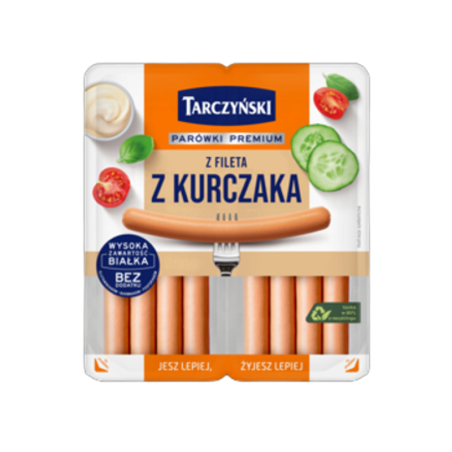 Parówki z fileta z kurczaka 180 g Tarczyński